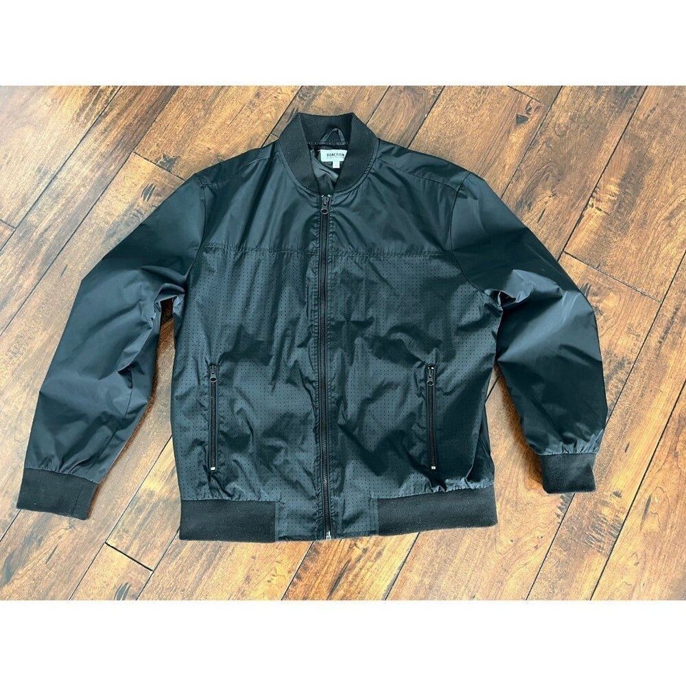 Mens EUC Kenneth Cole Reaction Bomber Jacket Size L